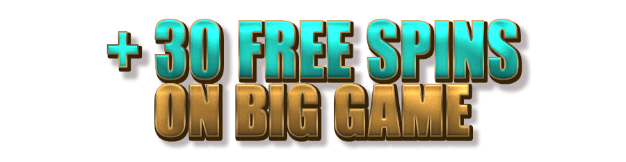 +30 Free Spins on Big Game